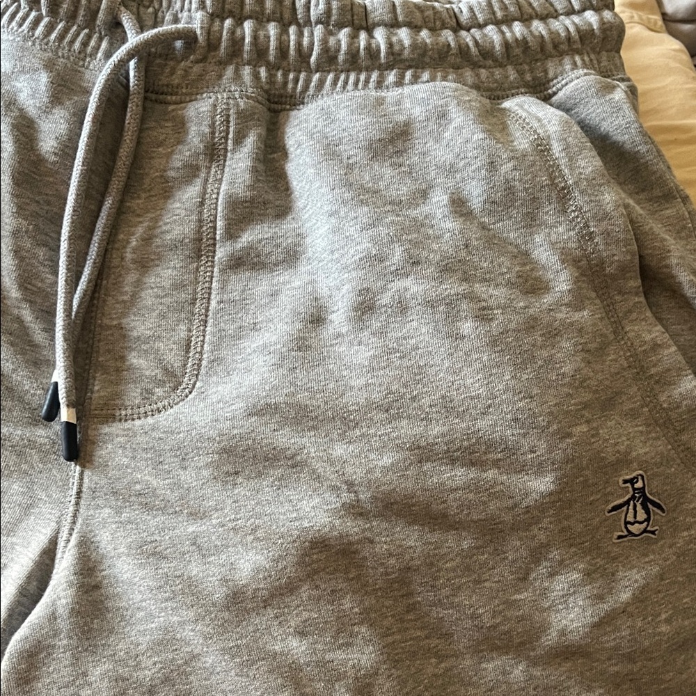 Gray Jogger Sweatpants with Logo